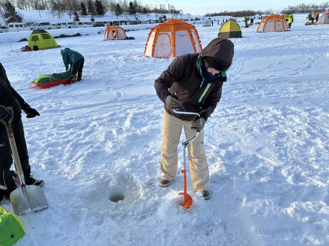 砂川オアシスパーク遊水地ワカサギ釣りまとめ008