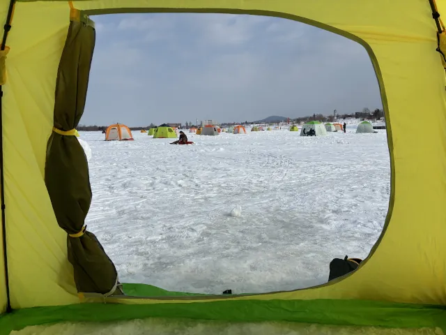 砂川オアシスパーク遊水地ワカサギ釣りまとめ016